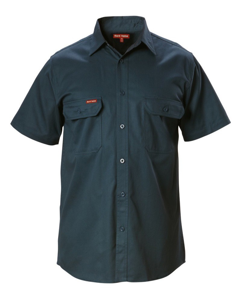 Hard Yakka:Y07510 Foundations Cotton Drill Short Sleeve Shirt