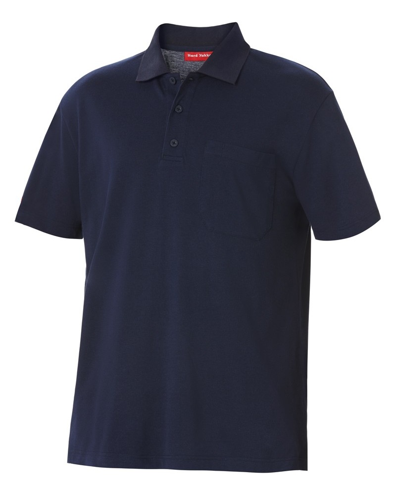 Hard Yakka:Y11306 Foundations Pique Short Sleeve Polo