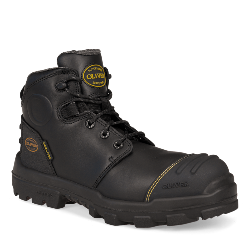 Oliver 54540Z 130mm Black Zip Sided Boot online Australia - Aj Safety