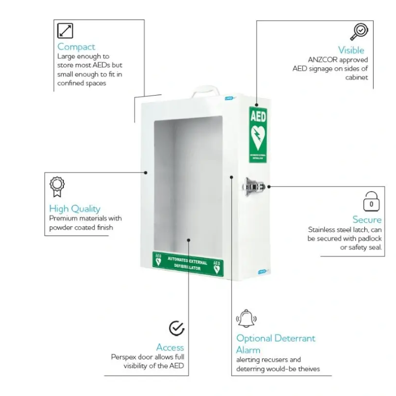 CC-25 - CARDIACT Standard AED Cabinet online Australia - Aj Safety