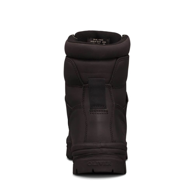 Oliver 45645 150mm Black Lace Up Boot online Australia - Aj Safety