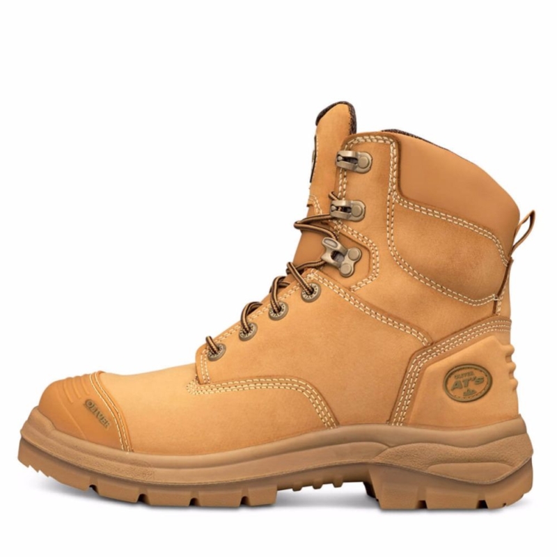 Oliver 55332Z 150mm Wheat Zip Sided Boot online Australia - Aj Safety