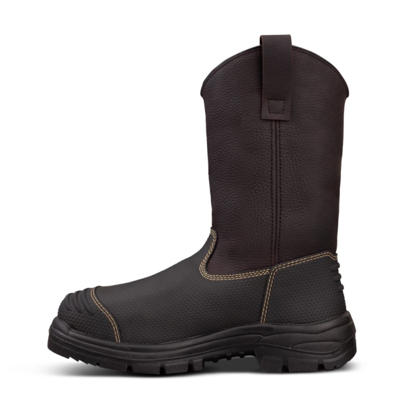 Oliver 65493 240mm Brown Pull On Riggers Boot online Australia - Aj Safety