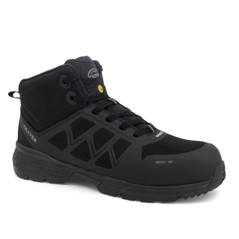 Oliver 40825 Black Jogger Ankle Boot (S3 HRO SRC ESD) online Australia - Aj Safety